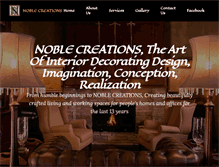 Tablet Screenshot of noblecreations.co.za